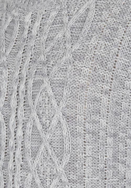 Rebel Republic - Cable Knit Jersey Grey