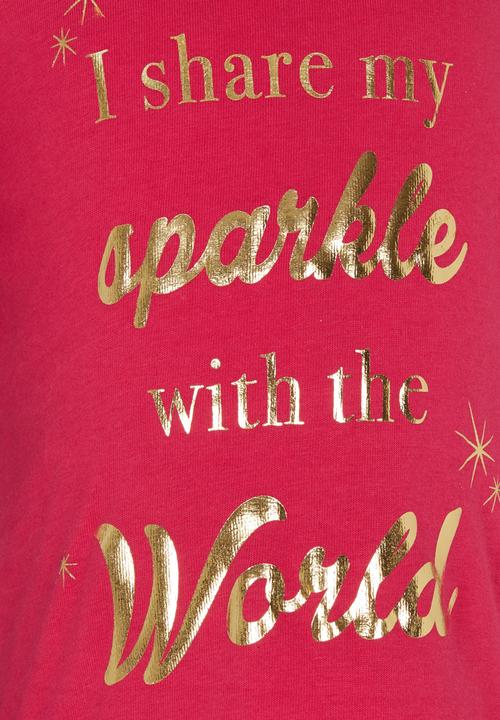 See-Saw - Printed Tee Dark Pink