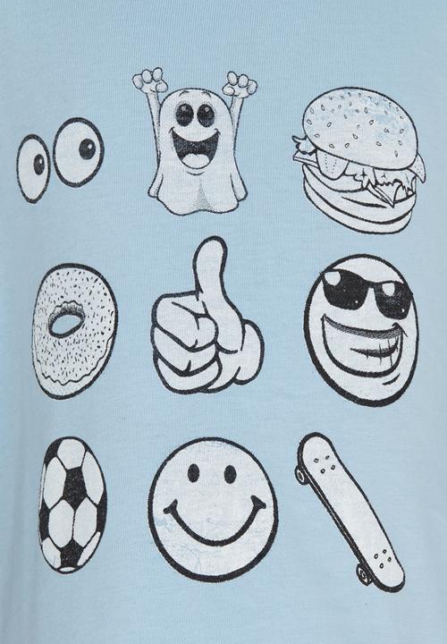 See-Saw - Printed Tee Mid Blue