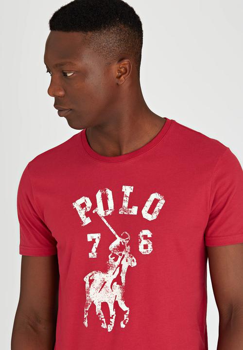 POLO - Custom Fit Crew Neck T-Shirt Red