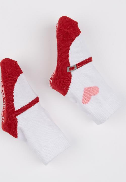 Spotanella - Mary Jane with  Heart Detail Red