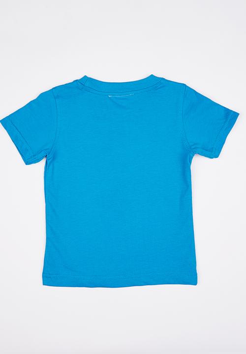 Pop Candy - Boys  Printed  Tee Mid Blue