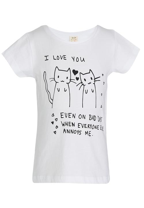 Soobe - Printed T-shirt White