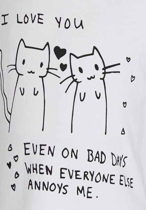 Soobe - Printed T-shirt White