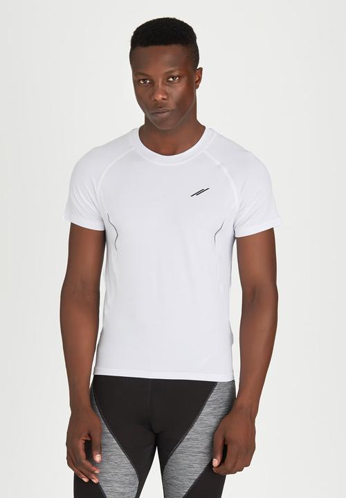 Lithe - Splinter Spandex Short Sleeve White