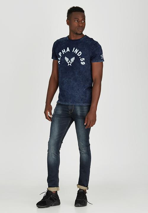 Alpha Industries - Mortar T-Shirt Blue