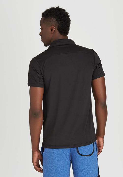 Lithe - Spandex Golfshirt Black
