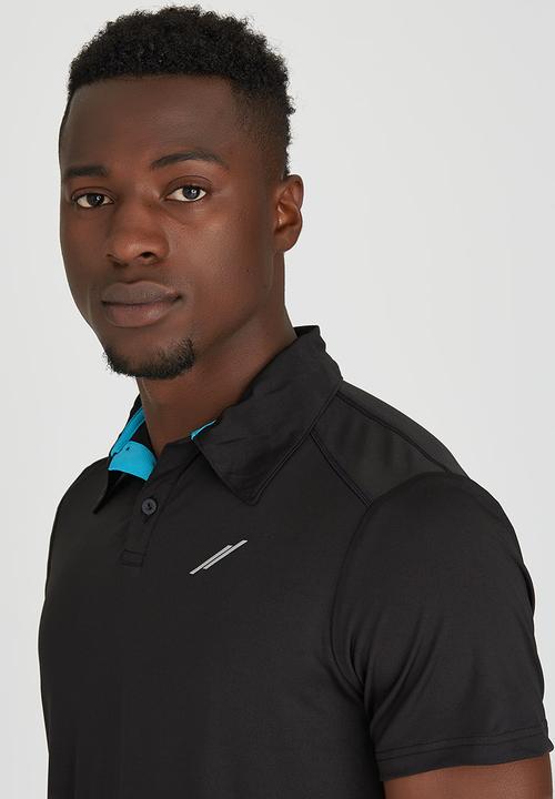 Lithe - Spandex Golfshirt Black