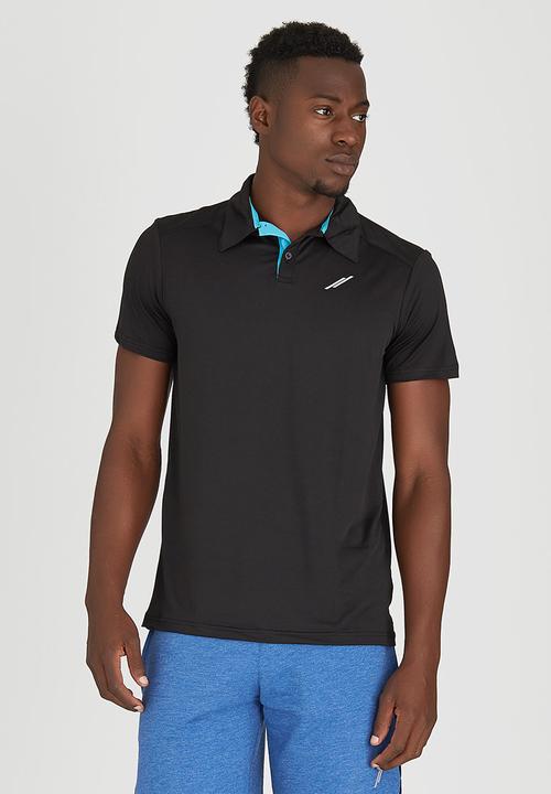 Lithe - Spandex Golfshirt Black