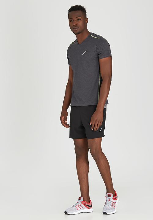 Lithe - Poly Cotton V-neck Dark Grey