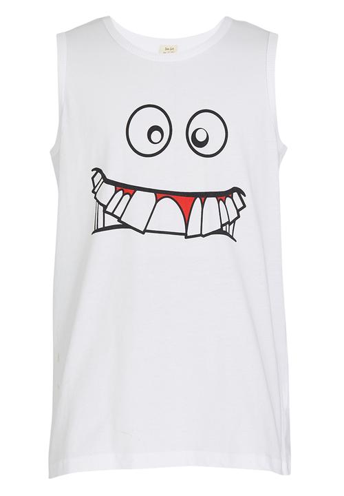 Soobe - Printed Monster  Vest White