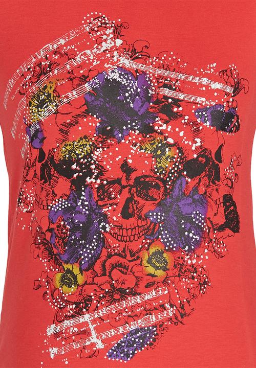Pop Candy - Printed Tee Coral