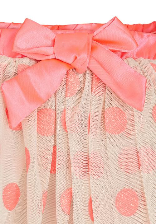 London Hub - Net Skirt Coral