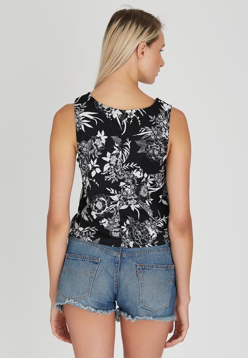 Billabong  - Bella Dama Tank Black and White
