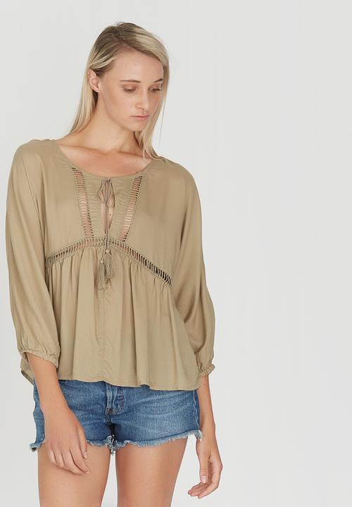 Billabong  - Baja Bay Top Khaki Green