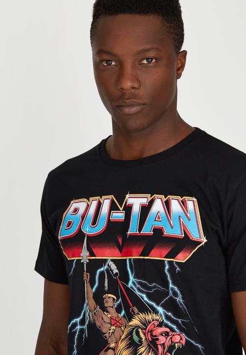 Butan - Motu Zulu Print Tshirt Black