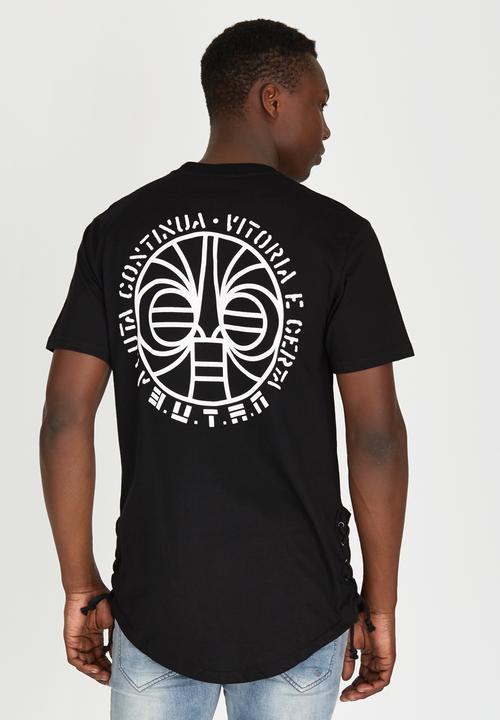 Butan - Masked Extended Tshirt Black