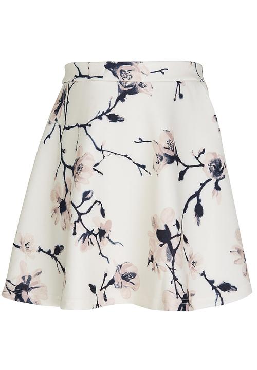 Name It - Printed Flared Skirt Cream