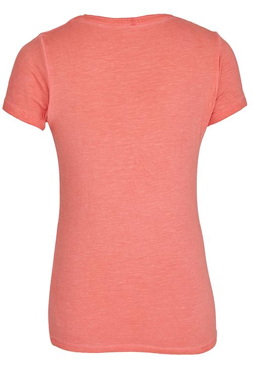 Name It - Tee With Fringing  Coral