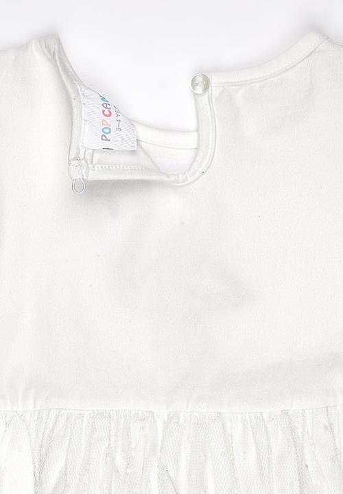 Pop Candy - Flamingo Dress White