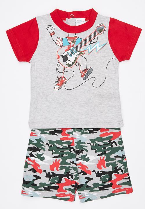 Pop Candy - 2 Piece Printed Set Grey