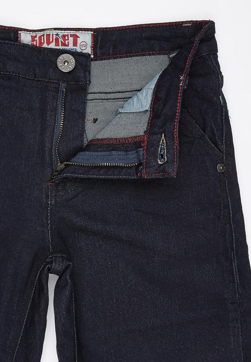SOVIET - Denim Short Dark Blue