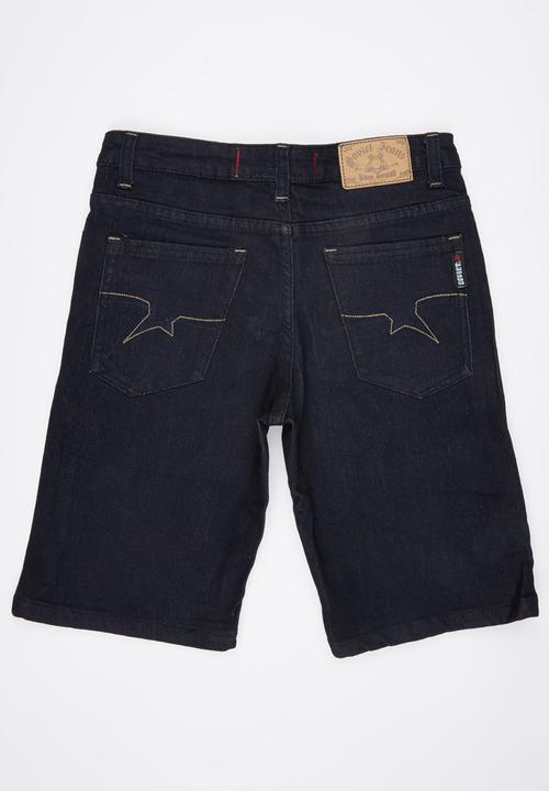 SOVIET - Denim Short Dark Blue