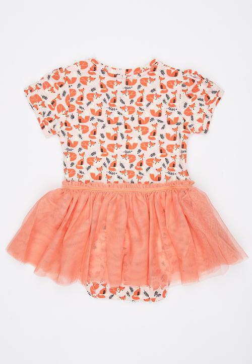 Soobe - Printed Dress Mid Pink