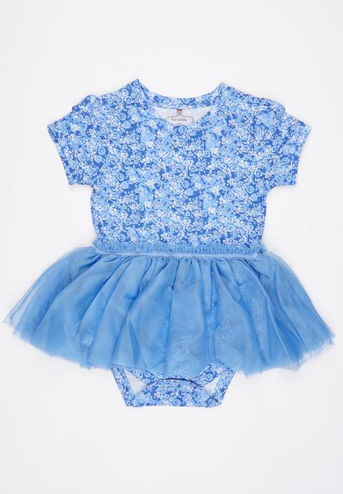 Soobe - Printed Dress Mid Blue