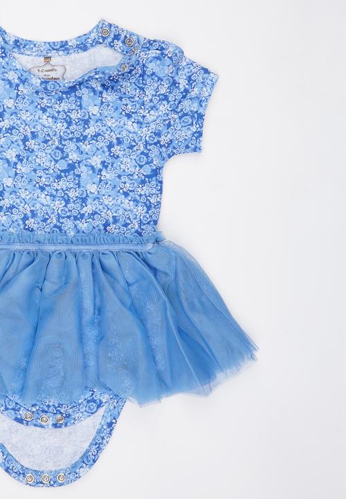 Soobe - Printed Dress Mid Blue