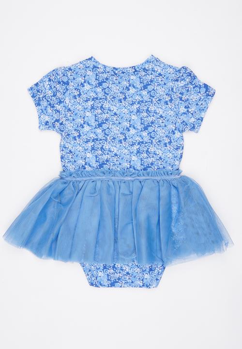Soobe - Printed Dress Mid Blue