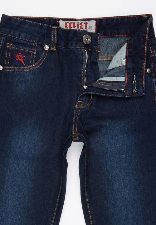 SOVIET - Straight Leg Denim Jeans Dark Blue