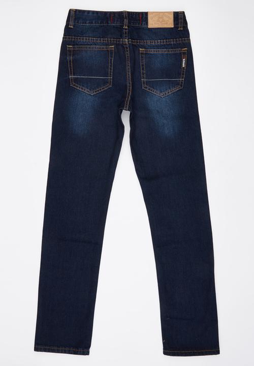 SOVIET - Straight Leg Denim Jeans Dark Blue