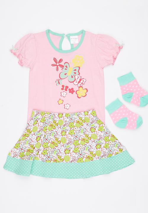 Pop Candy - 3 Piece Printed Set Mid Pink