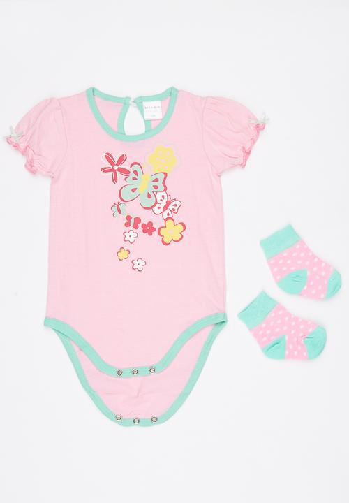Pop Candy - 3 Piece Printed Set Mid Pink