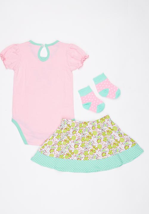 Pop Candy - 3 Piece Printed Set Mid Pink
