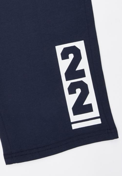 Soobe - Printed  Shorts Navy