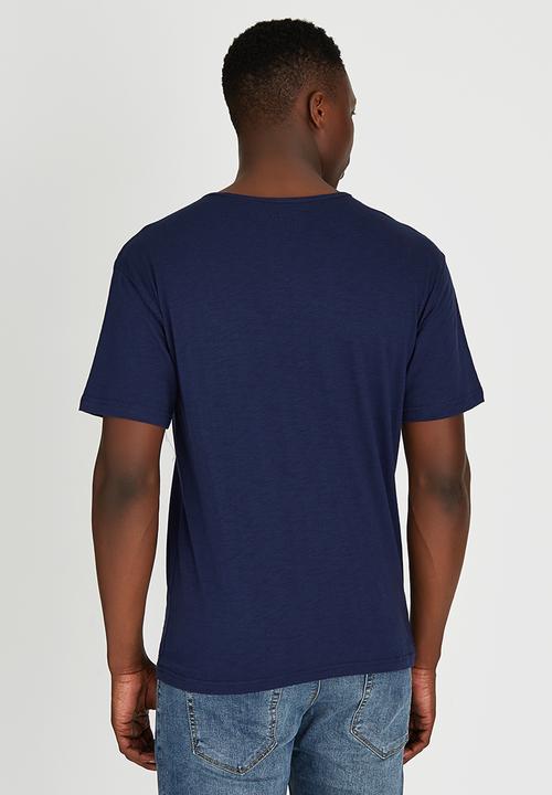 JEEP - Short Sleeve Henley T-Shirt Navy