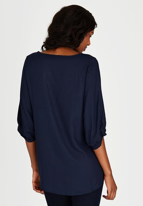Me-a-mama - Bay Blouse Navy