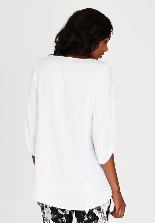 Me-a-mama - Bay Blouse White