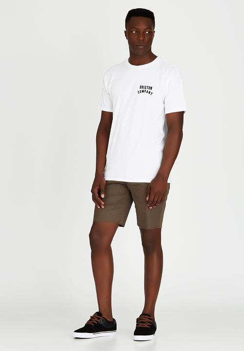 Brixton - Woodburn Short Sleeve T-Shirt White
