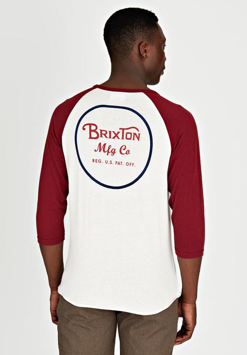 Brixton - Wheeler 3/4 Sleeve T-Shirt White