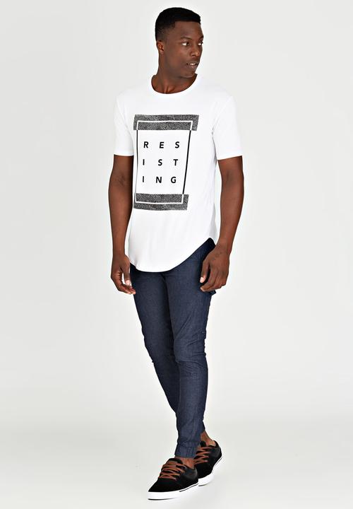 Resist - T-Shirt With Graphic Print (Resisting) White