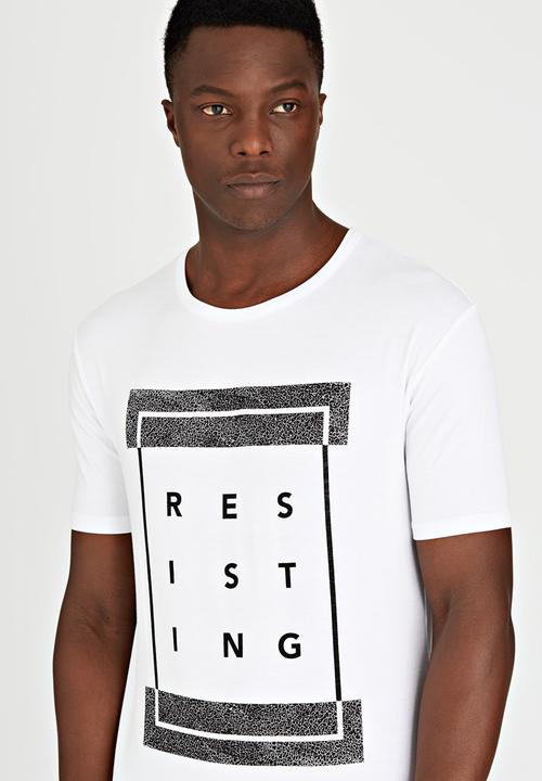 Resist - T-Shirt With Graphic Print (Resisting) White