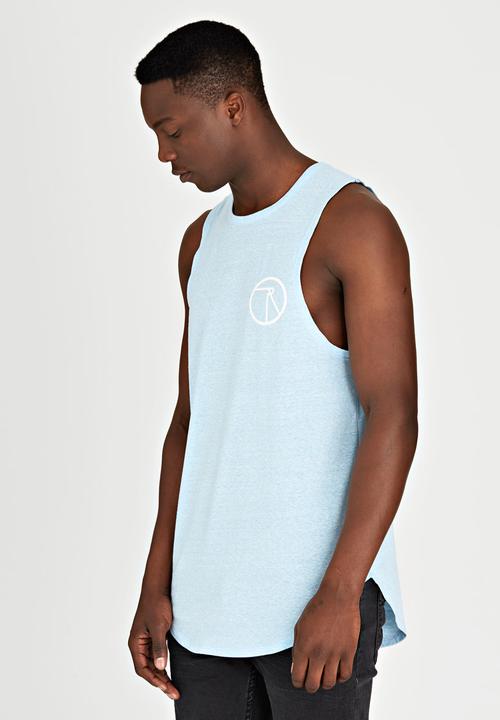 Resist - Vest With Logo Print On Chest Blue