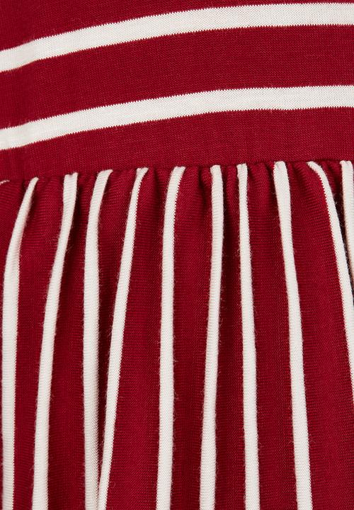 See-Saw - Drop Waist Dress Red