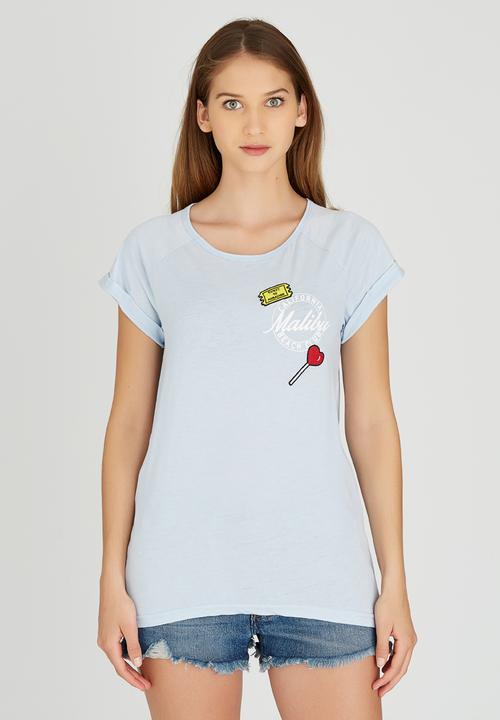 Brave Soul - Malibu Tee Pale Blue