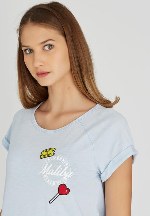 Brave Soul - Malibu Tee Pale Blue