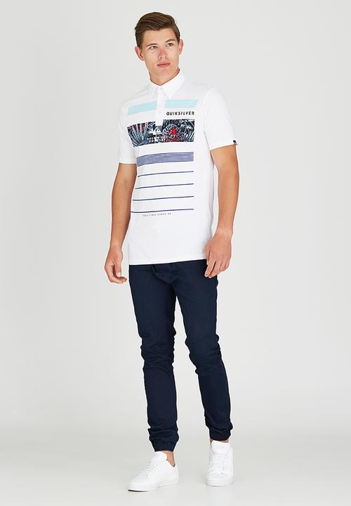 Quiksilver - MENS MIDNIGHT CO GOLFER White