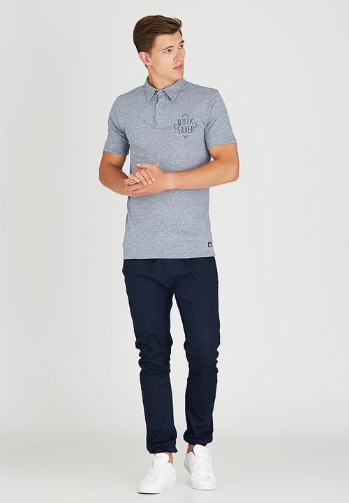 Quiksilver - WAVING PALMS GOLFER Mid Blue